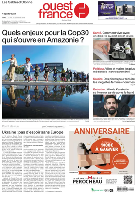 Cover of Ouest France (Les Sables-d'Olonne)