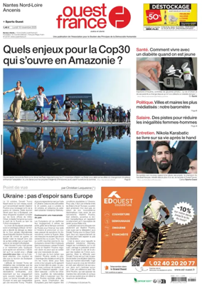 Cover of Ouest France (Nantes / Nord-Loire)