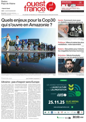 Cover of Ouest France (Redon / Pays de Vilaine)