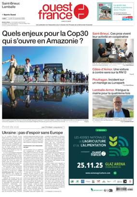 Cover of Ouest France (Saint-Brieuc)