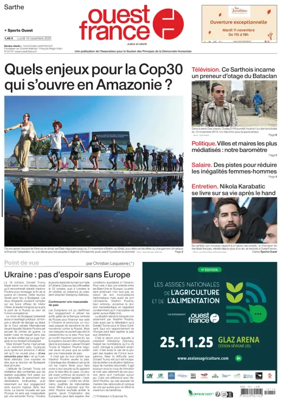 Cover of Ouest France (Sarthe)