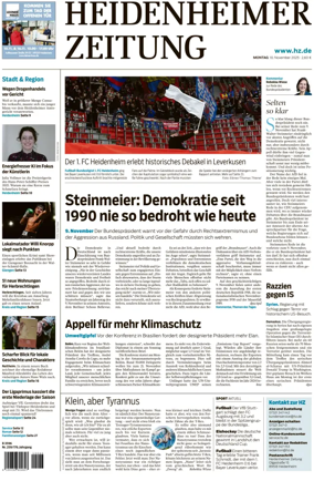 Cover of Heidenheimer Zeitung
