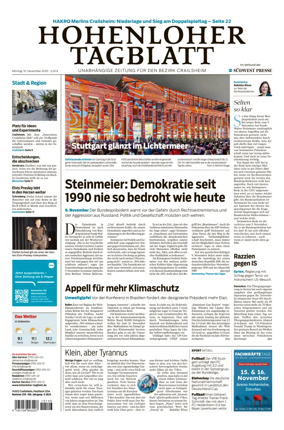 Cover of Hohenloher Tagblatt