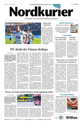 Cover of Neubrandenburger Zeitung