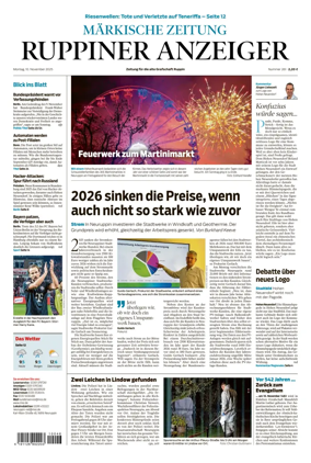 Cover of Ruppiner Anzeiger