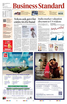 Cover of Business Standard