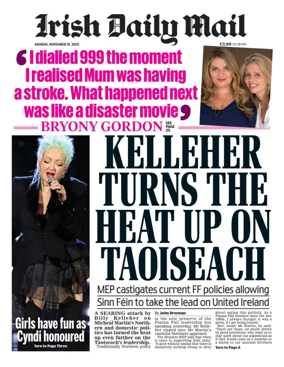 Cover of Irish Daily Mail