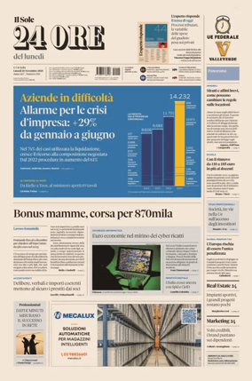 Cover of Il Sole 24 Ore