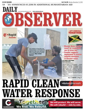 Cover of Daily Observer (Jamaica)