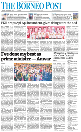 Cover of The Borneo Post (Sabah)