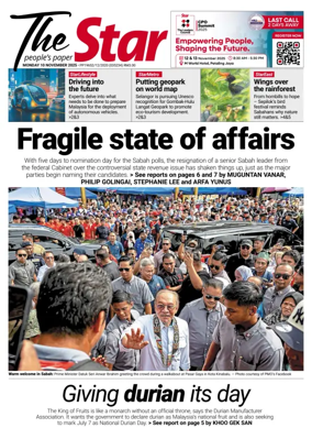 Cover of The Star Malaysia