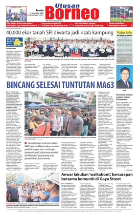 Cover of Utusan Borneo (Sabah)