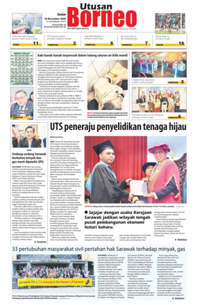 Cover of Utusan Borneo (Sarawak)