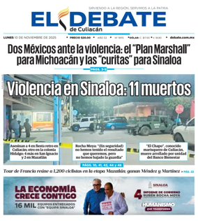 Cover of El Debate de Culiacán