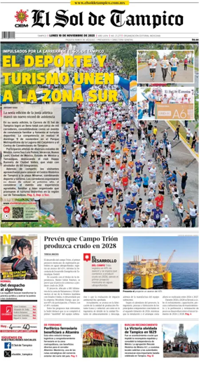 Cover of El Sol de Tampico