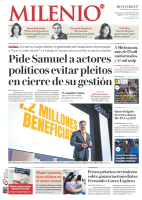 Cover of Milenio Monterrey