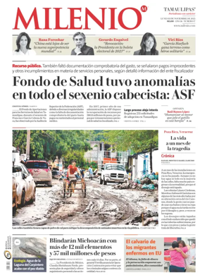 Cover of Milenio Tamaulipas