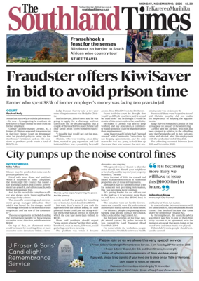 Cover of The Southland Times