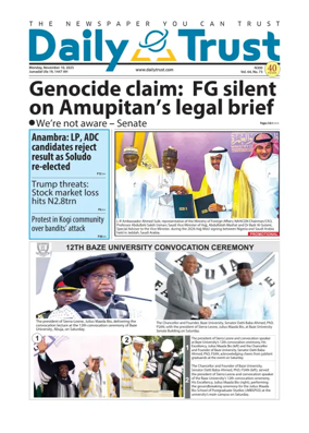 Cover of Daily Trust