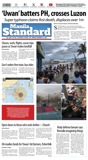 Cover of Manila Standard