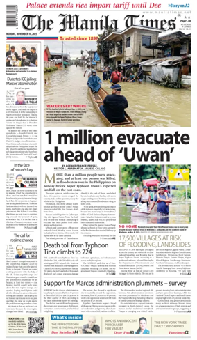 Cover of Manila Times