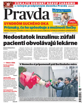 Cover of Pravda of Slovakia