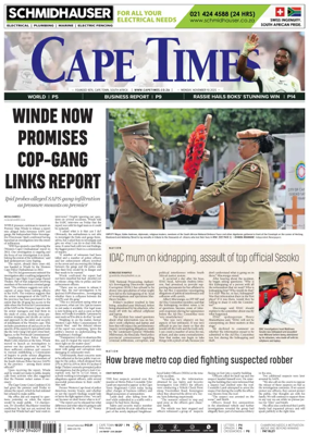 Cover of Cape Times