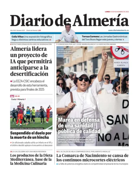 Cover of Diario de Almeria