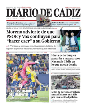 Cover of Diario de Cadiz