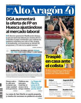 Cover of Diario del Alto Aragón