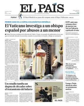 Cover of El País (Andalucía)