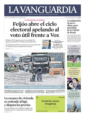 Cover of La Vanguardia
