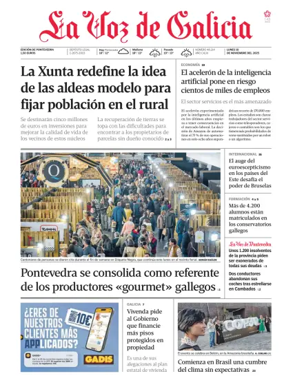 Cover of La Voz de Galicia (Arousa)