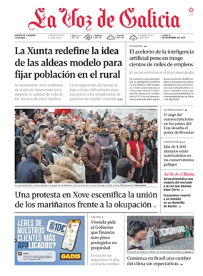 Cover of La Voz de Galicia (Viveiro)