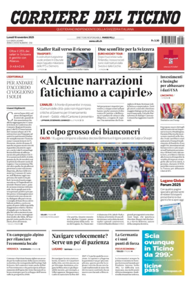 Cover of Corriere del Ticino