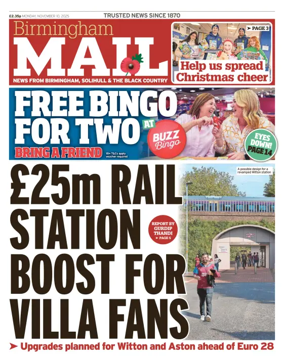 Cover of Birmingham Mail