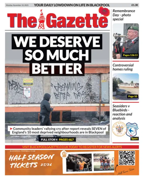 Cover of Blackpool Gazette