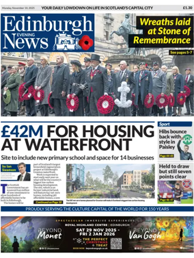 Cover of Edinburgh Evening News