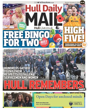 Cover of Hull Daily Mail