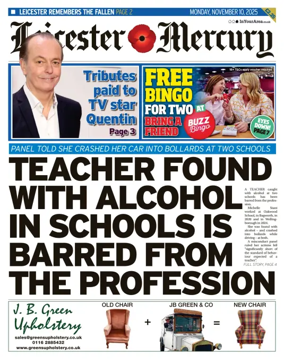 Cover of Leicester Mercury