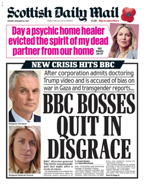 Cover of Scottish Daily Mail