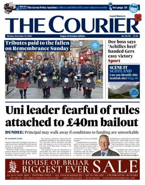 Cover of The Courier & Advertiser (Angus and The Mearns Edition)