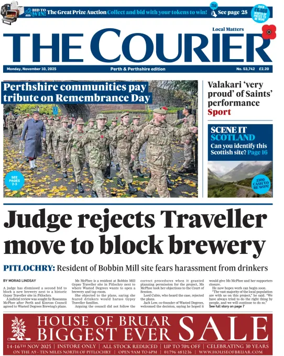 Cover of The Courier & Advertiser (Perth and Perthshire Edition)