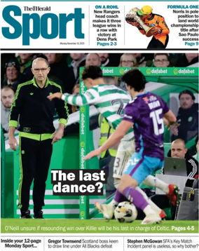 Cover of Herald Sport