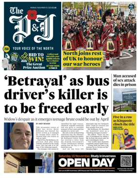 Cover of The Press and Journal (Highlands & Islands)