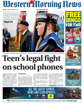 Cover of Western Morning News