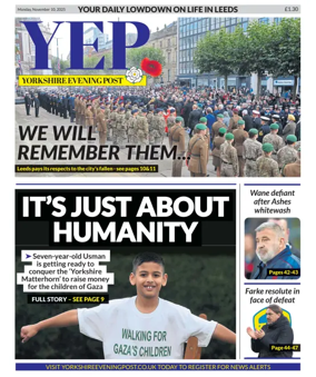Cover of Yorkshire Evening Post