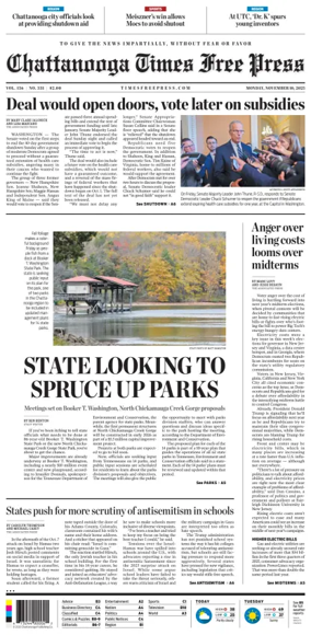 Cover of Chattanooga Times Free Press