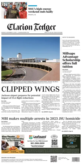 Cover of Clarion Ledger