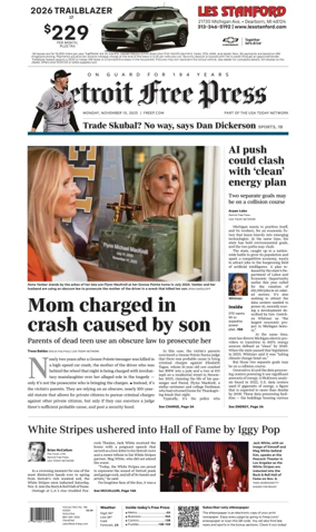 Cover of Detroit Free Press